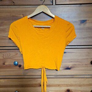 Aerie Offline Orange Cropped Tee